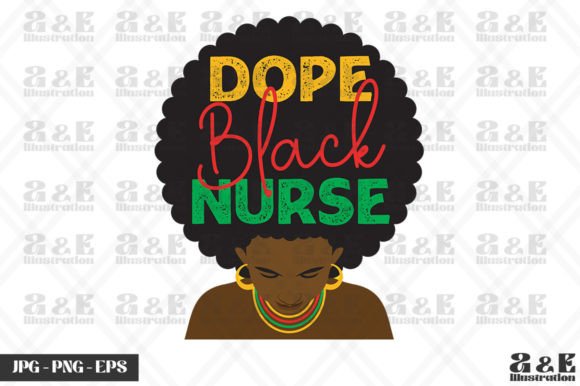 Dope Black Nurse Afro BLM