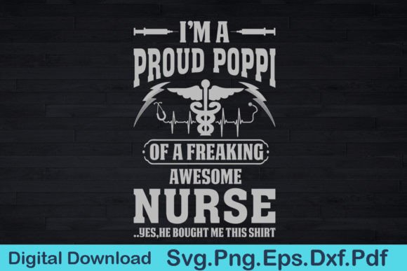 Funny Nurse Poppi T-Shirt Gift for Poppi