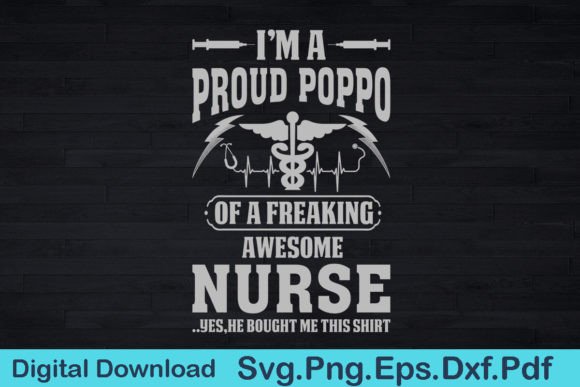 Funny Nurse Poppo T-Shirt Gift for Poppo