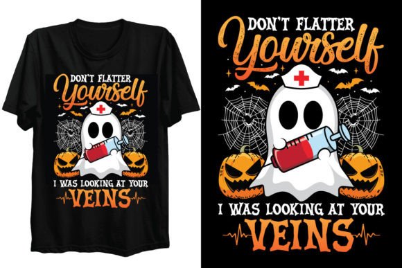 Halloween Spooky Boo Nurse T-Shirt
