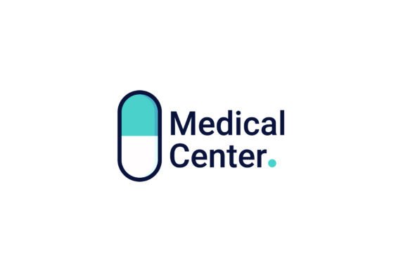 Medical Center Capsule Logo Vector
