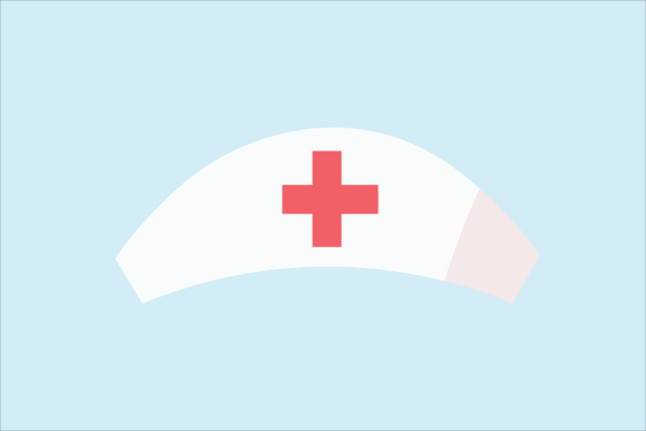 Nurse Cap Hospital Icon Graphic