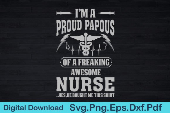 Nurse Papous T-Shirt Gift for Papous
