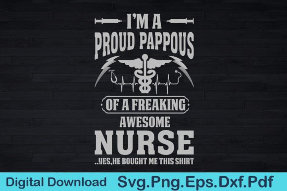 Nurse Pappous T Shirt Gift for Pappous