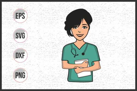 Nurse Vector Art Carton Illustration