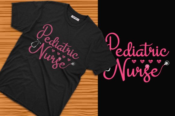 Pediatric Nurse Typography T-shirt Design