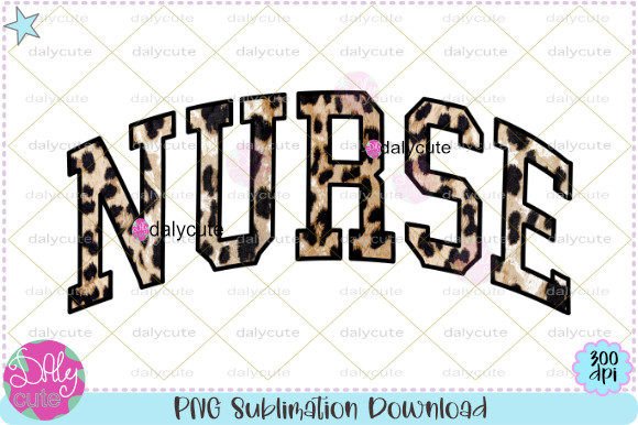 Retro Nurse Leopard Sublimation