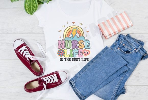 Retro Nurse PNG: Boho Charm Meets Embroidery Reality