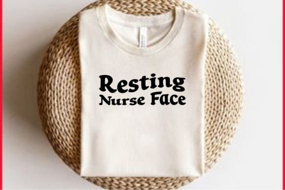 Retro Nurse T-shirt Design, Resting Nurse