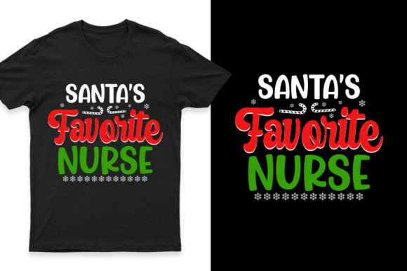 Santa’s Favorite Nurse Christmas Shirt